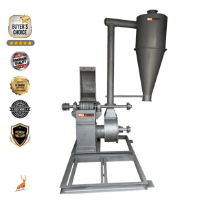 25 hp masala grinder - front view - reindeer machinery