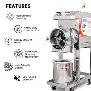 3 hp atta chakki - ವೈಶಿಷ್ಟ್ಯಗಳು - Reindeer Machinery