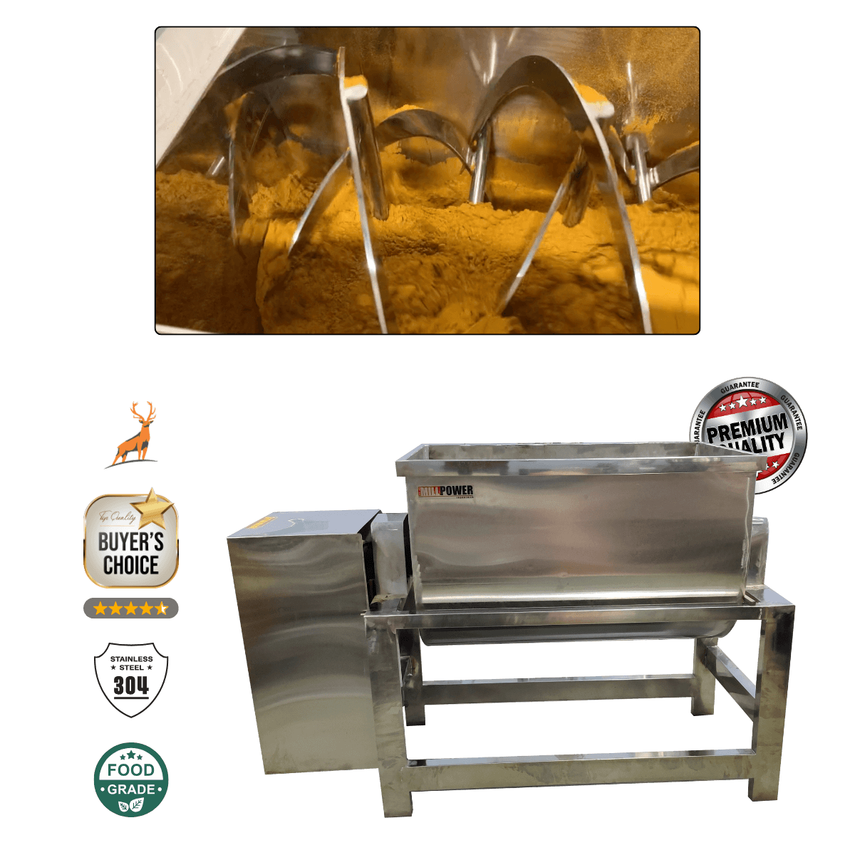 500 kg ribbon blender