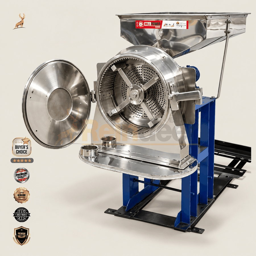 7.5 hp attā cakki - ಪಕ್ಕದ ನೋಟ - Reindeer Machinery