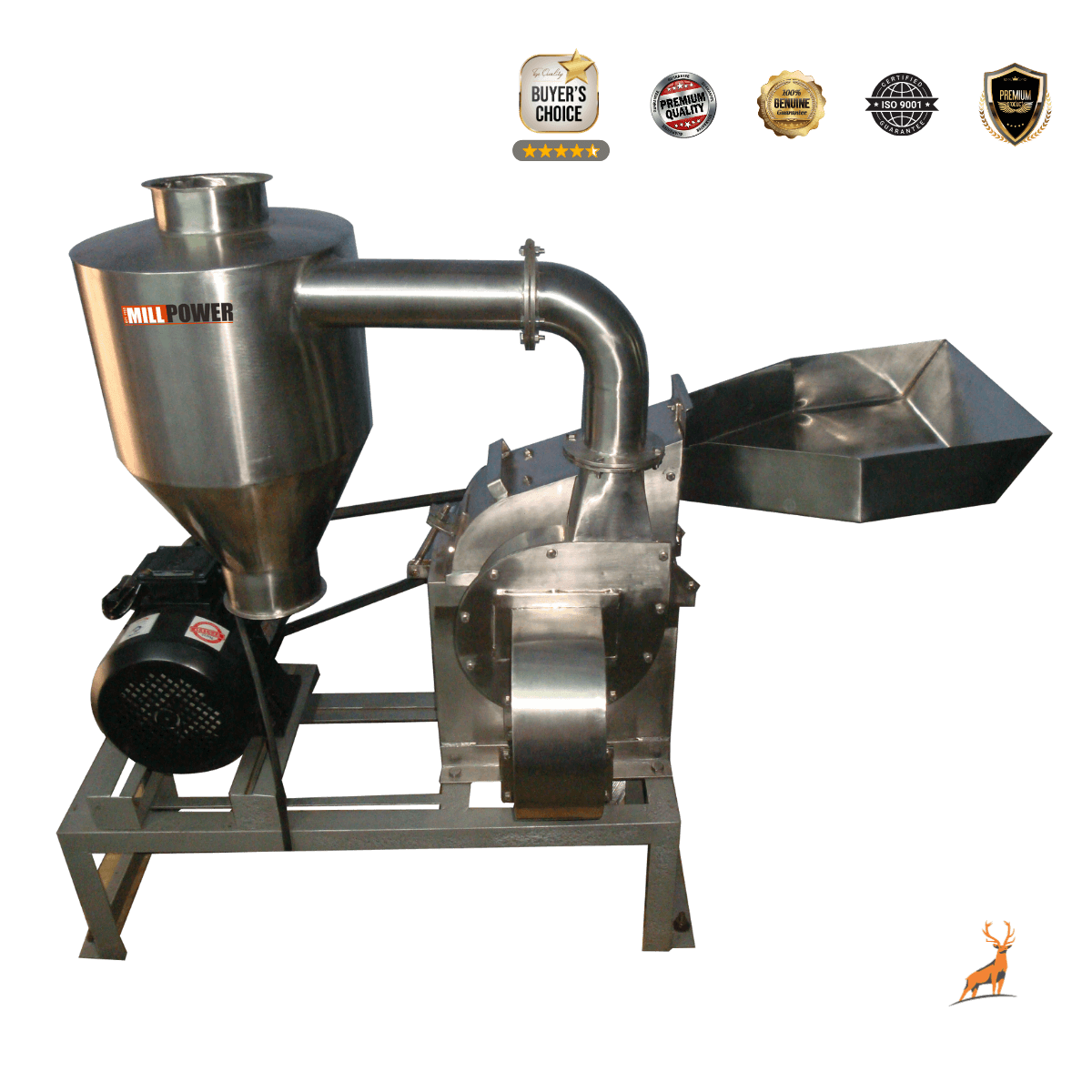 5 hp mirchi machine - ss304 food grade - reindeer machinery